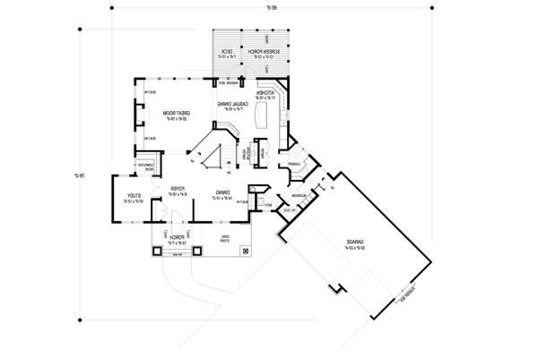 Lower Level Floorplan image of Aspen Grove House Plan